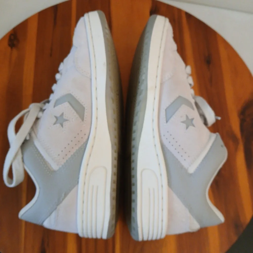 Converse Weapon Low Mens 7.5 Barely Grey Suede Shoes Sneakers A10599C